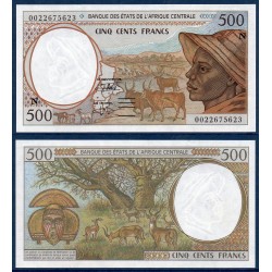 Afrique Centrale Pick 501Ng pour la Guinée, Billet de banque de 500 Francs CFA 2000