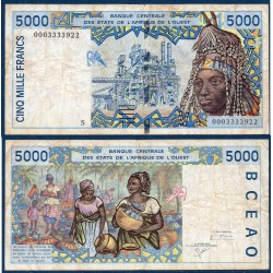 BCEAO Pick 913Se pour la Guinée Bissau, TB+ Billet de banque de 1000 Francs CFA 2000