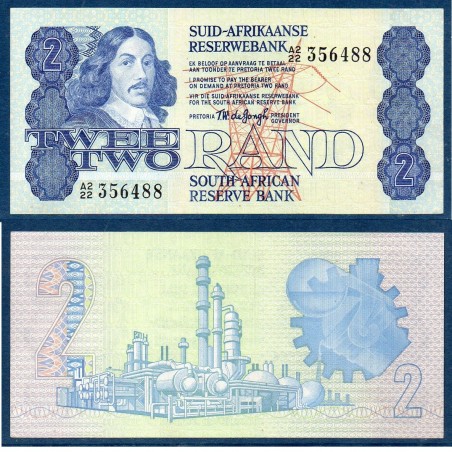 Afrique du sud Pick N°118a, UNC Billet de banque de 2 rand 1978-1981
