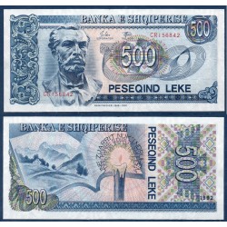 Albanie Pick N°53a, Billet de banque de 500 Leke 1992