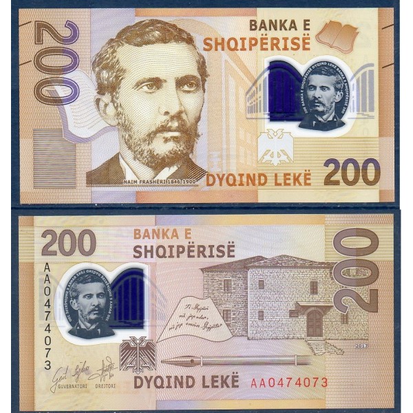 Albanie P.76, neuf Billet de 200 Leke 2017