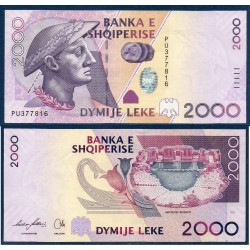 Albanie Pick N°74a, Billet de banque de 2000 Leke 2007