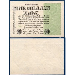 Allemagne Pick N°102c, Billet de banque de 1 million de Mark 1923