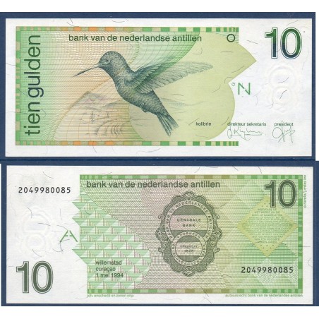 Antilles Néerlandaises Pick N°23c, Billet de banque de 10 Gulden 1994