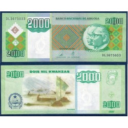 Angola Pick N°151a, Billet de banque de 2000 Kwanzas 2003