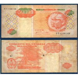 Angola Pick N°138, TB Billet de banque de 50000 Kwanzas 1995
