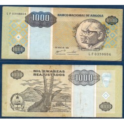 Angola Pick N°135 , Billet de banque de 1000 Kwanzas 1995