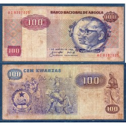 Angola Pick N°119, B Billet de banque de 100 Kwansas 1984