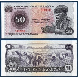 Angola Pick N°114, neuf Billet de banque de 50 Kwansas 1979