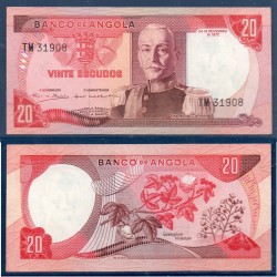 Angola Pick N°99, Spl Billet de banque de 20 Escudos 1972