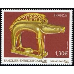Timbre France Yvert No 4060 Sanglier enseigne gaulois