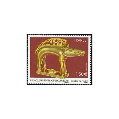 Timbre France Yvert No 4060 Sanglier enseigne gaulois