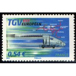Timbre France Yvert No 4061 Inauguration du TGV Est Européen