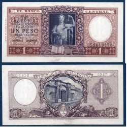 Argentine Pick N°260b, Spl Billet de banque de 1 peso 1952