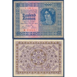 Autriche Pick N°78, Spl Billet de banque de 1000 Kronen 1922