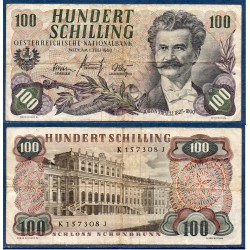 Autriche Pick N°138a, Billet de banque de 100 schilling 1960