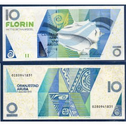 Aruba Pick N°16c, Billet de banque de 10 Florin 2012