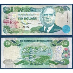 Bahamas Pick N°64, Spl Billet de banque de 10 dollars 2000