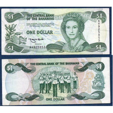 Bahamas Pick N°51, Billet de banque de 1 dollar 1992
