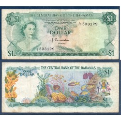 Bahamas Pick N°35a, B Billet de banque de 1 dollar 1974