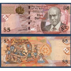 Bahamas Pick N°72, Billet de banque de 5 dollars 2007
