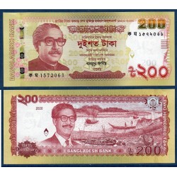 Bangladesh Pick N°67, Billet de banque de 200 Taka 2020