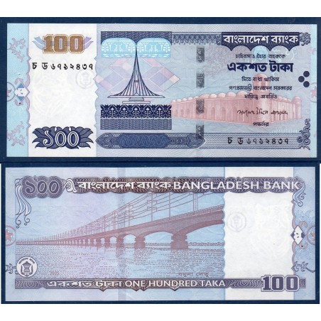 Bangladesh Pick N°44, Billet de banque de 100 Taka 2005