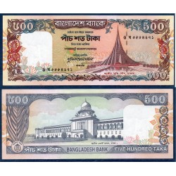 Bangladesh Pick N°34, Billet de banque de 500 Taka 1998