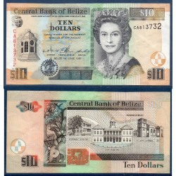 Belize Pick N°62a, Neuf Billet de banque de 10 dollars 1997