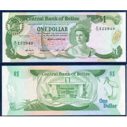 Belize Pick N°46c, Billet de banque de 1 dollar 1987