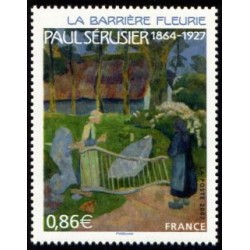 Timbre France Yvert No 4105 La barrière fleurie de Paul Sérusier