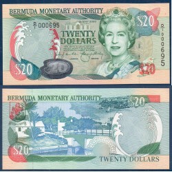 Bermudes Pick N°53a, Neuf Billet de banque de 20 dollars 2000
