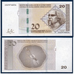 Bosnie Pick N°83a, Neuf Billet de banque de 20 Mark Convertible 2012