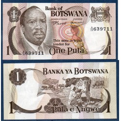 Botswana Pick N°1a, Billet de banque de 1 Pula 1976