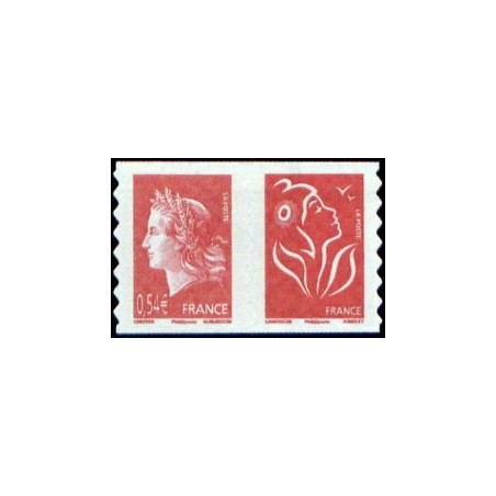 Autoadhésifs Yvert No P139 Timbres Paire Marianne de Lamouche + Cheffer