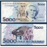 Bresil Pick N°232c, TTB Billet de banque de 5000 Cruzeiros 1993
