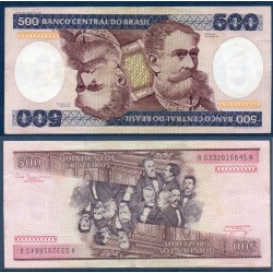 Bresil Pick N°200a TTB Billet de banque de 500 Cruzeiros 1981