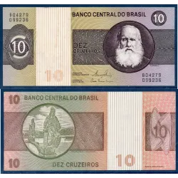 Bresil Pick N°193e, Sup Billet de banque de banque de 10 Cruzeiros 1980
