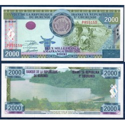 Burundi Pick N°41, Billet de banque de 2000 Francs 2001