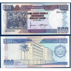 Burundi Pick N°38a, Billet de banque de 500 Francs 1997