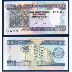 Burundi Pick N°45c, Billet de banque de 500 Francs 2013