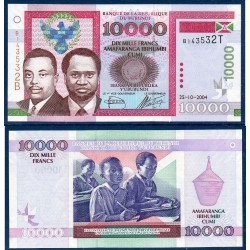 Burundi Pick N°43a, Billet de banque de10000 Francs 2004
