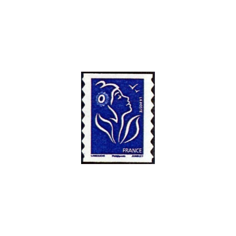 Timbre france Yvert No 4127 Marianne de Lamouche, Europe 20 gr bleu autoadhésif issu du carnet