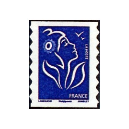Timbre france Yvert No 4127 Marianne de Lamouche, Europe 20 gr bleu autoadhésif issu du carnet