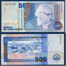 Cap vert Pick N°64a, Neuf Billet de banque de 500 escudos 1992