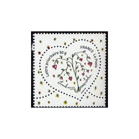 Timbre France Yvert No 4129 Coeur St Valentin Franck Sorbier