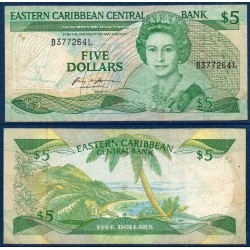 Caraïbes de l'est Pick N°18l, TB pour Sainte Lucie Billet de banque de 1 dollars 1986-1988
