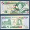 Caraïbes de l'est Pick N°31d, Neuf pour la Dominique Billet de banque de 5 dollars 1994