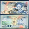 Caraïbes de l'est Pick N°43m, pour Montserrat Billet de banque de 10 dollars 2003