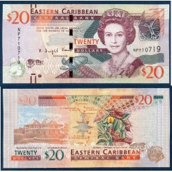 Caraïbes de l'est Pick N°53b Billet de banque de 20 dollars 2012
